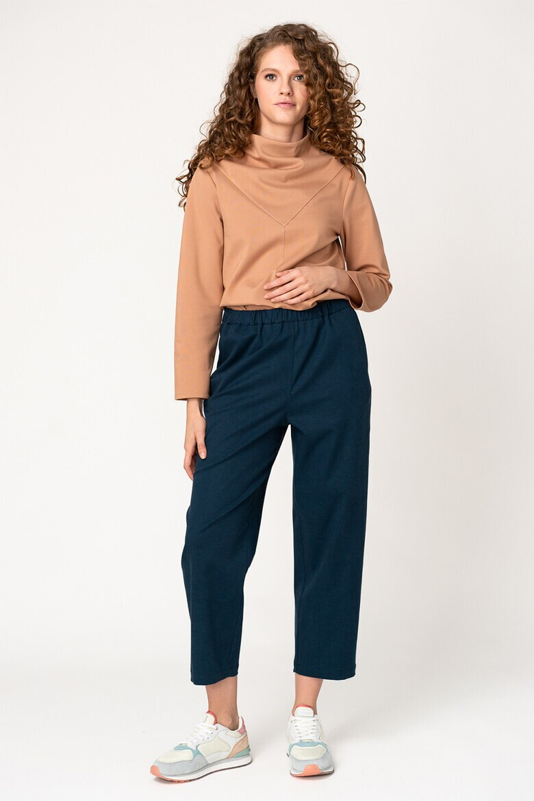 UNDRESS Pantaloni crop din amestec de lyocell Charlie - Pled.ro