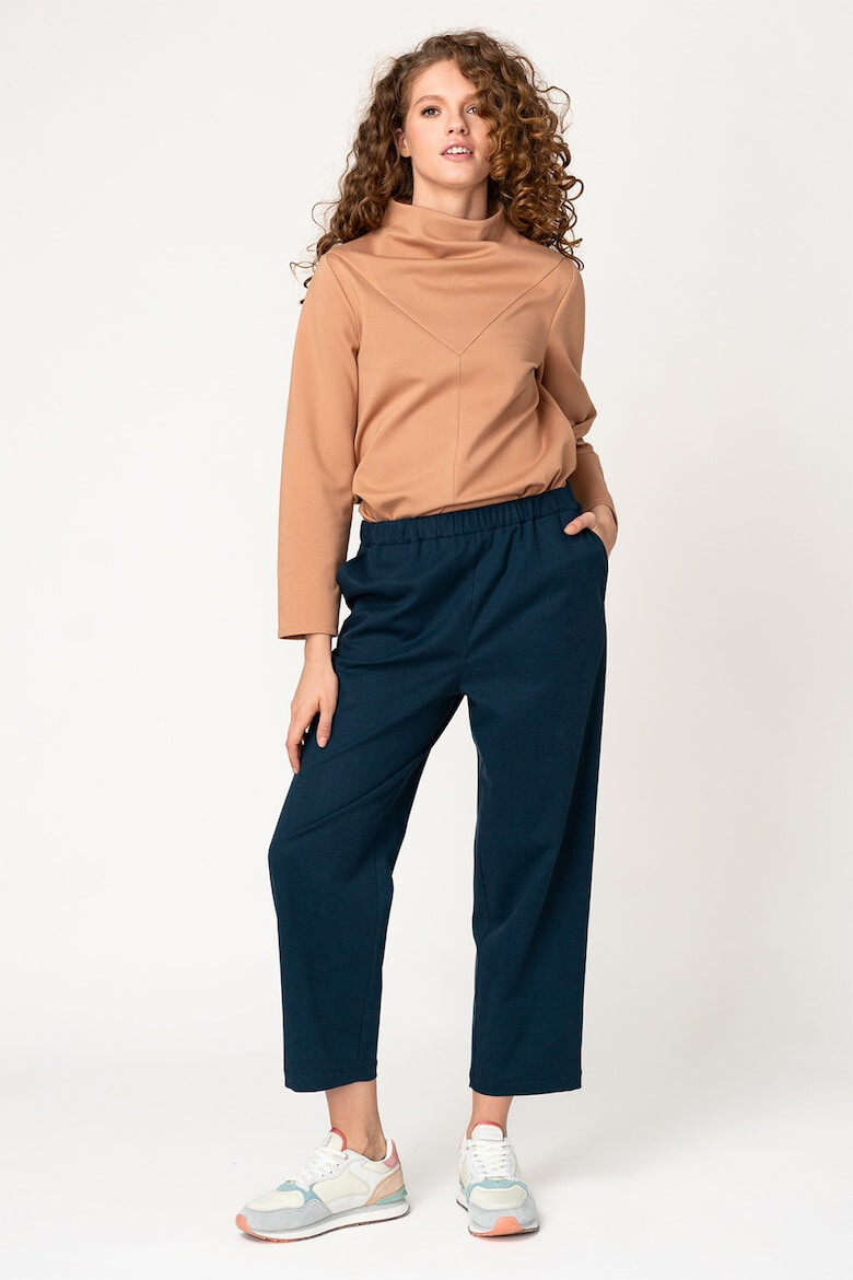 UNDRESS Pantaloni crop din amestec de lyocell Charlie - Pled.ro