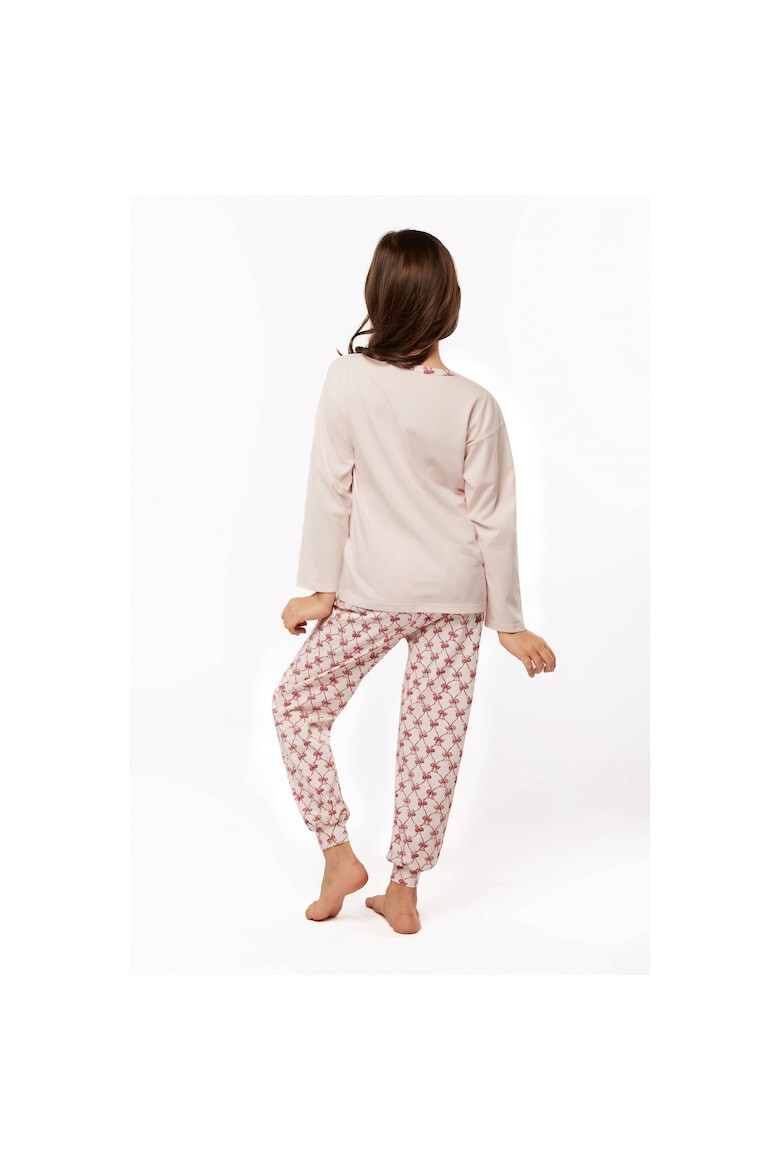 Uniconf Pijama fetite din bumbac Bow PCV02 - Pled.ro