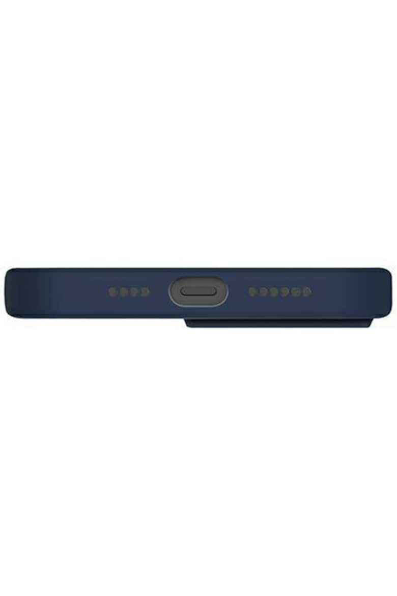 uniq Husa de protectie Lino pentru iPhone 13 Pro / 13 Marine Blue - Pled.ro