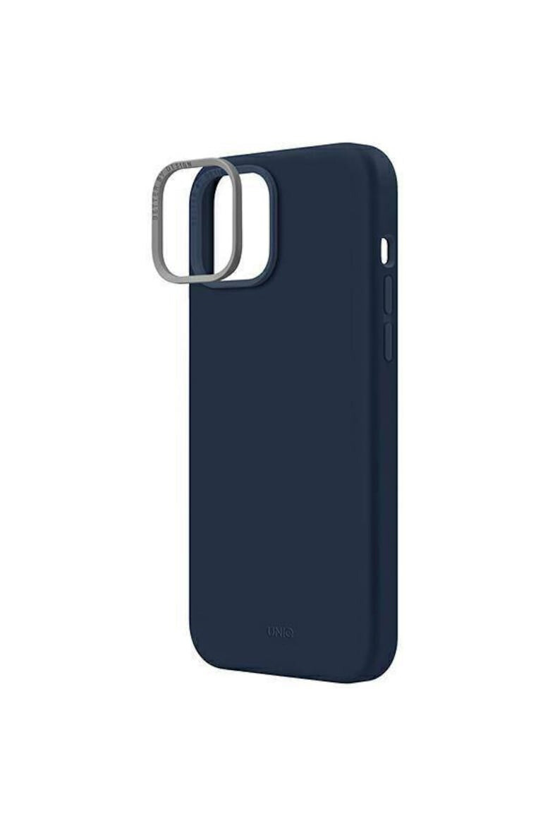 uniq Husa de protectie Lino pentru iPhone 14 Plus Marine Blue - Pled.ro