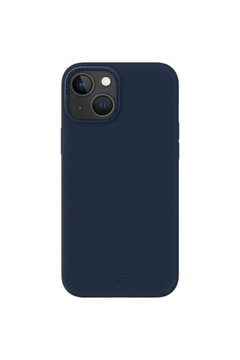 uniq Husa de protectie Lino pentru iPhone 14 Plus Marine Blue - Pled.ro