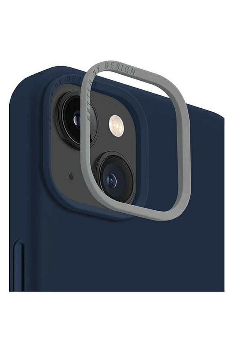 uniq Husa de protectie Lino pentru iPhone 14 Plus Marine Blue - Pled.ro