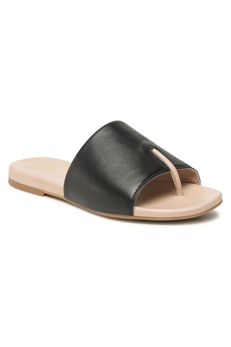 Unisa Papuci flip-flop dama 302825165 Piele naturala Negru - Pled.ro