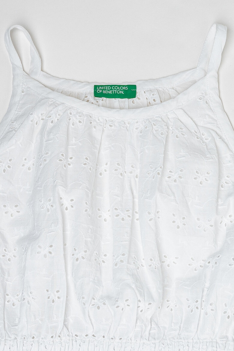 United Colors of Benetton Bluza cu dantela Anglaise - Pled.ro