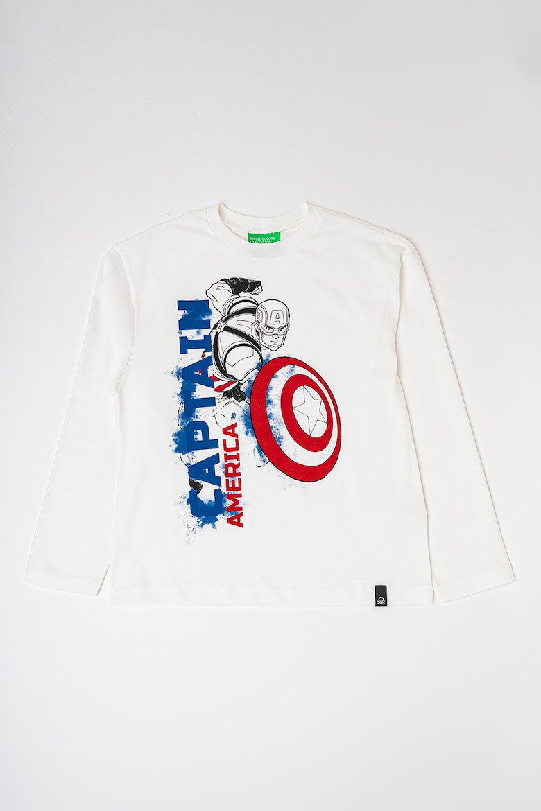 United Colors of Benetton Bluza cu imprimeu Captain America - Pled.ro