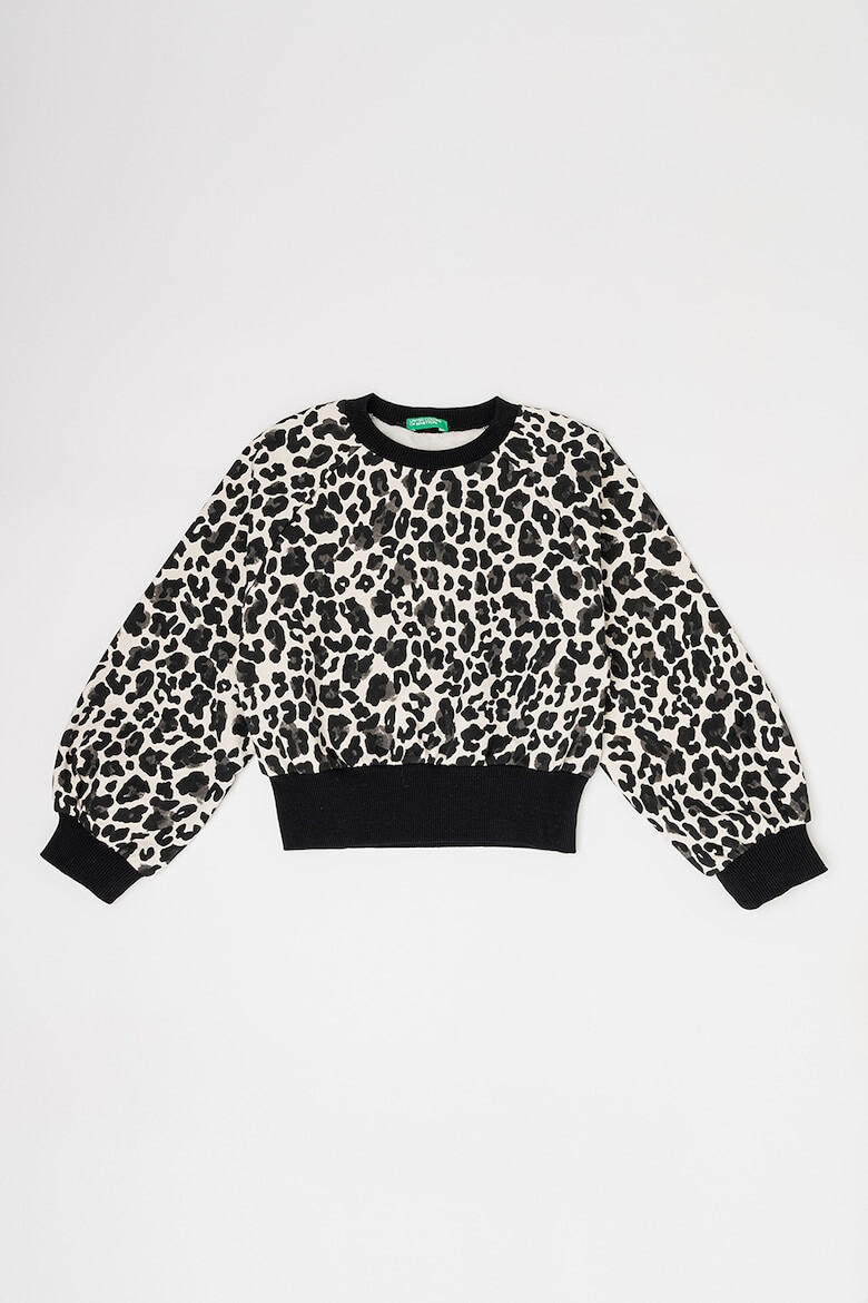 United Colors of Benetton Bluza de trening relaxed fit cu animal print - Pled.ro