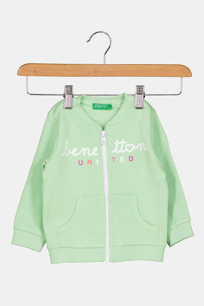 United Colors of Benetton Bluza sport cu fermoar si buzunare laterale - Pled.ro