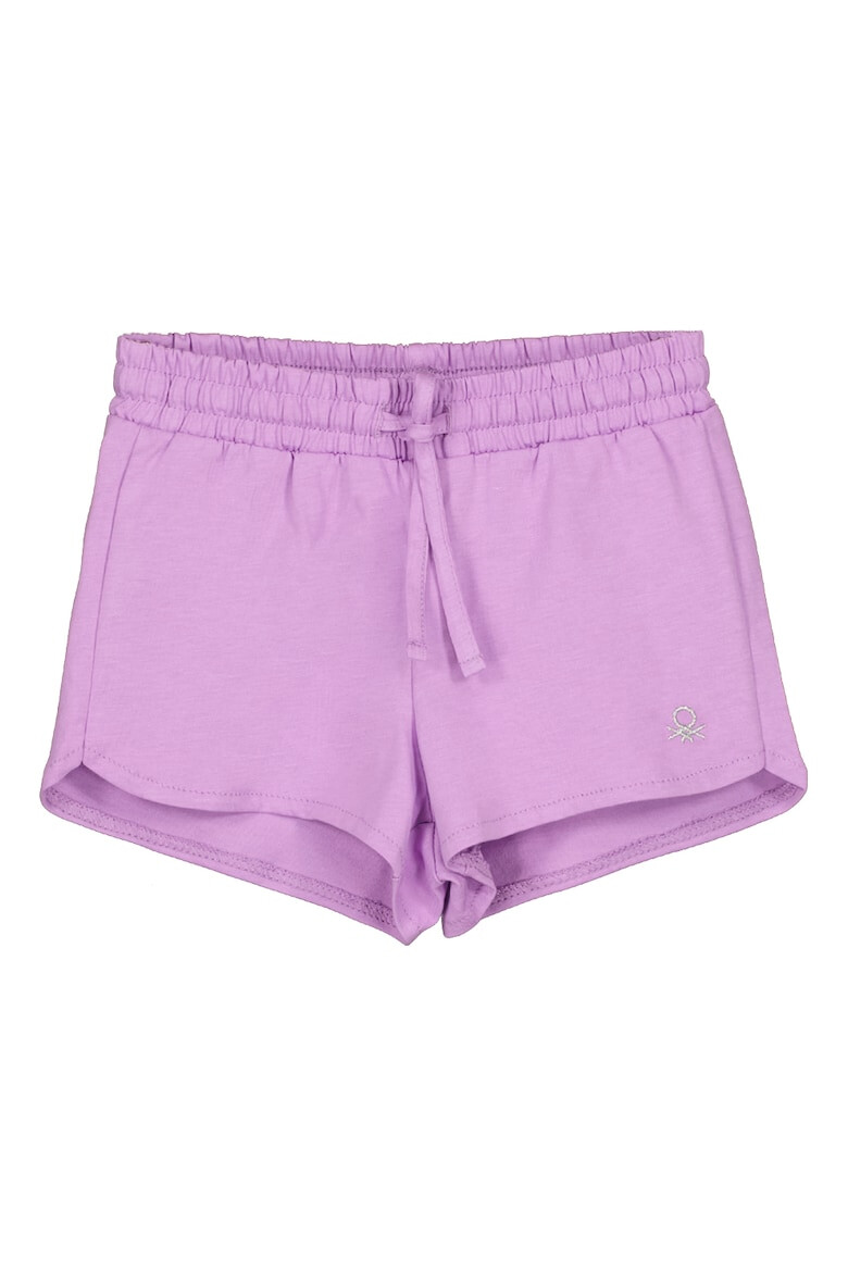 United Colors of Benetton Pantaloni scurti de bumbac organic cu snur - Pled.ro