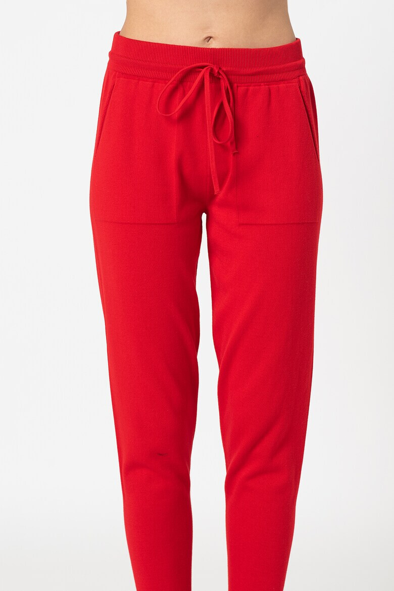 United Colors of Benetton Pantaloni sport cu talie inalta si snur - Pled.ro