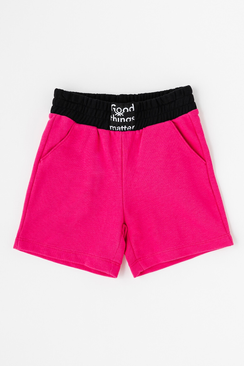 United Colors of Benetton Pantaloni sport scurti de bumbac - Pled.ro