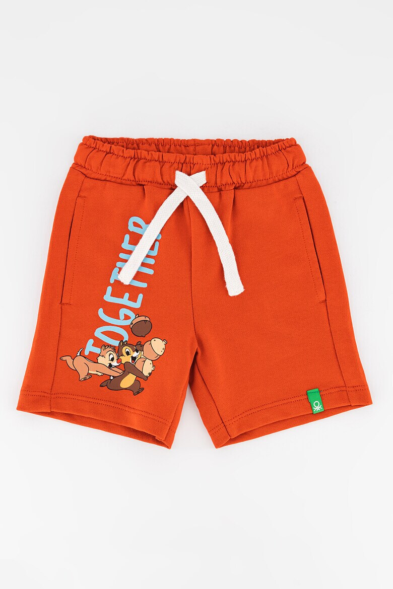 United Colors of Benetton Pantaloni sport scurti de bumbac cu imprimeu grafic - Pled.ro