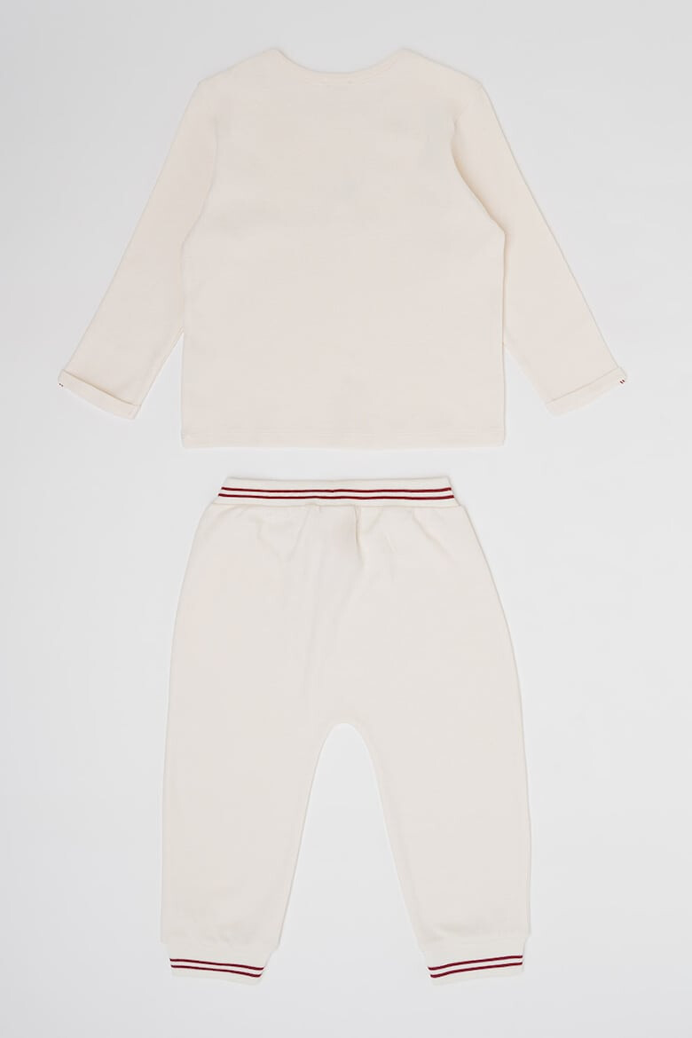 United Colors of Benetton Set de bluza din bumbac si pantaloni sport - Pled.ro