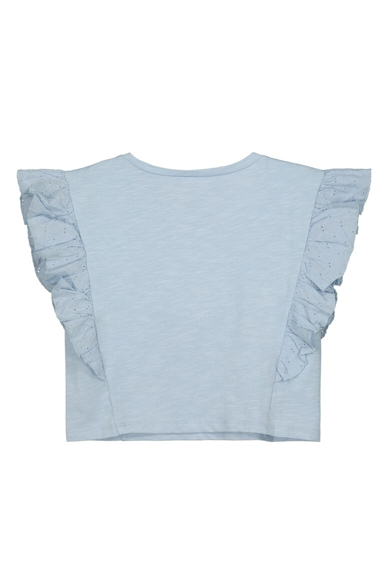 United Colors of Benetton Top crop cu volane Sangallo - Pled.ro