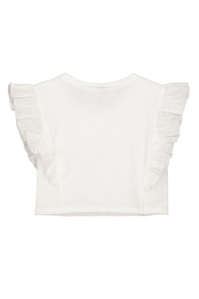 United Colors of Benetton Top crop cu volane Sangallo - Pled.ro