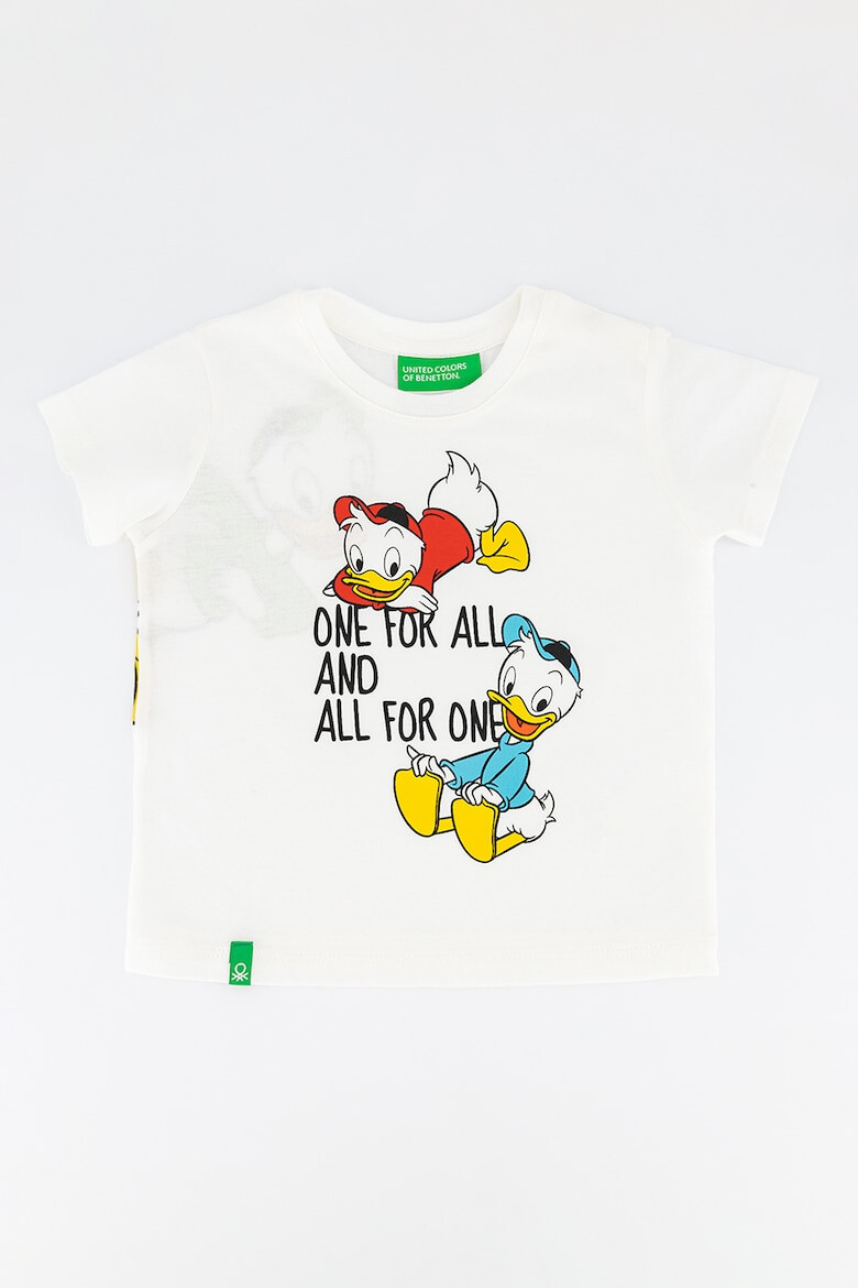 United Colors of Benetton Tricou cu decolteu la baza gatulu si imprimeu Disney - Pled.ro