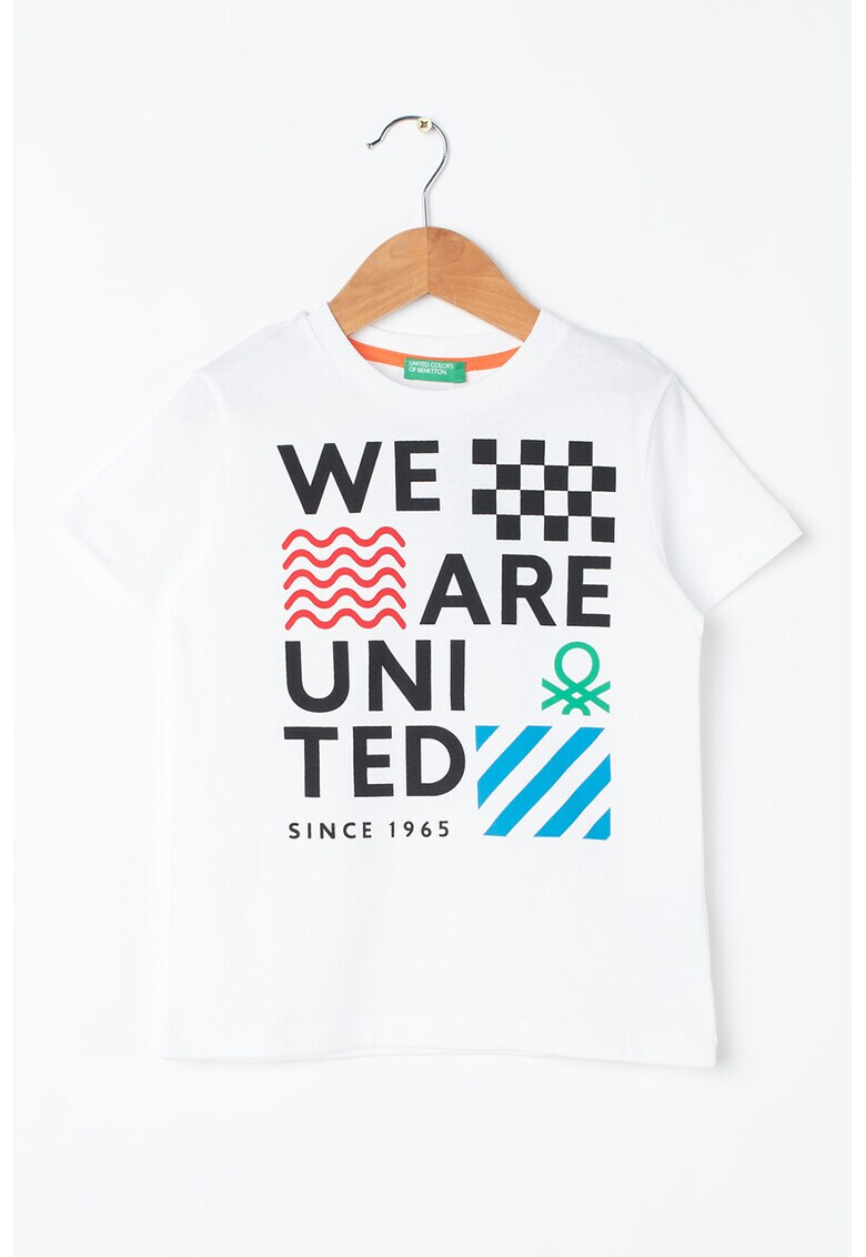 United Colors of Benetton Tricou de bumbac cu imprimeu - Pled.ro