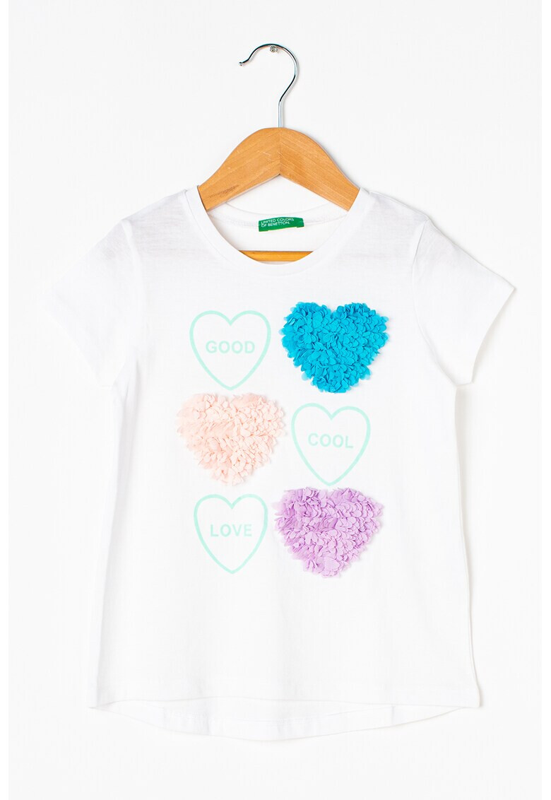 United Colors of Benetton Tricou de bumbac cu imprimeu - Pled.ro