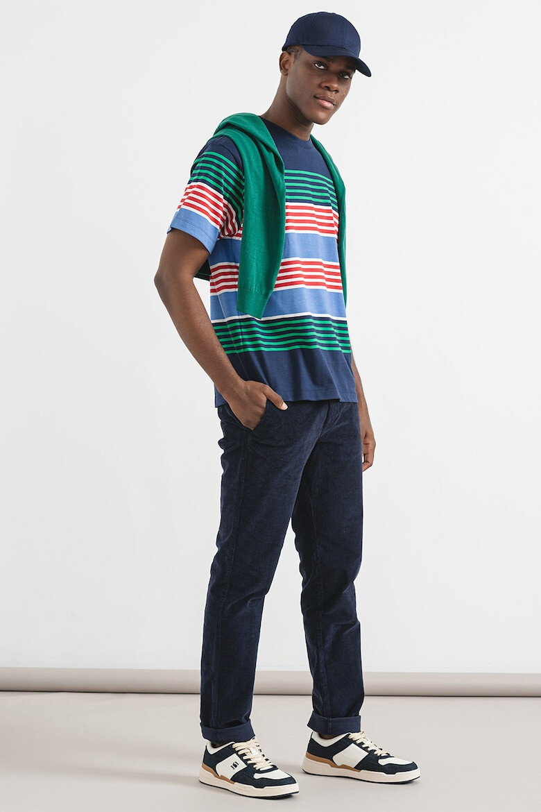 United Colors of Benetton Tricou de bumbac cu model in dungi - Pled.ro