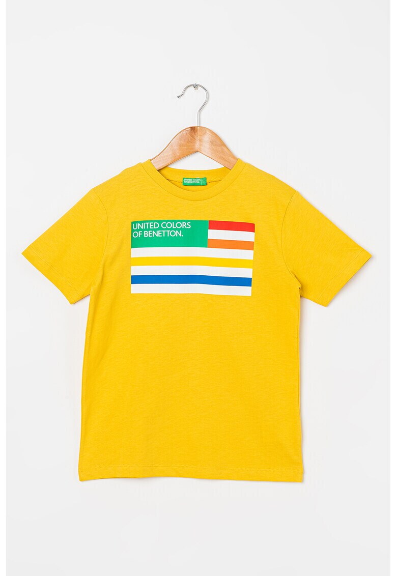 United Colors of Benetton Tricou din bumbac cu imprimeu logo - Pled.ro