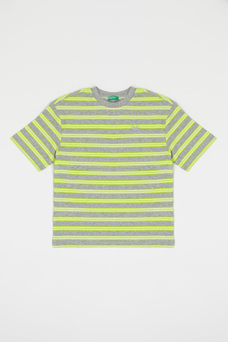 United Colors of Benetton Tricou din bumbac cu model in dungi - Pled.ro