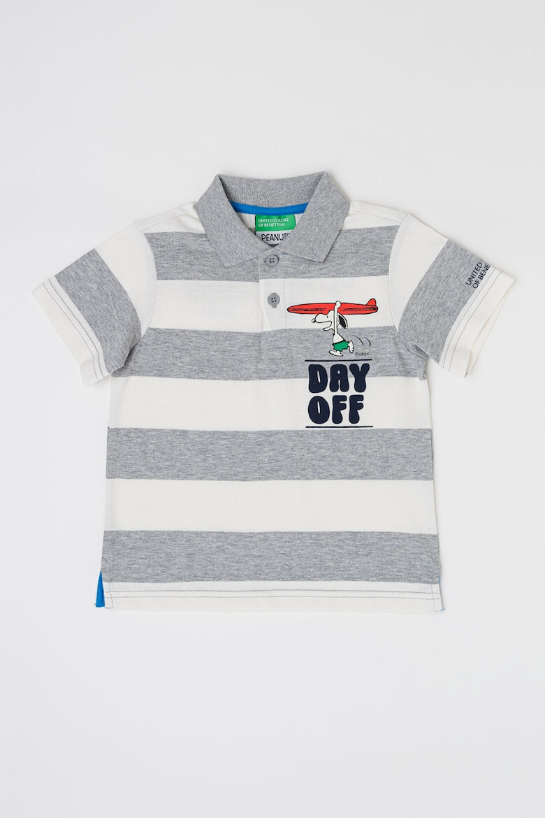 United Colors of Benetton Tricou polo de bumbac - Pled.ro