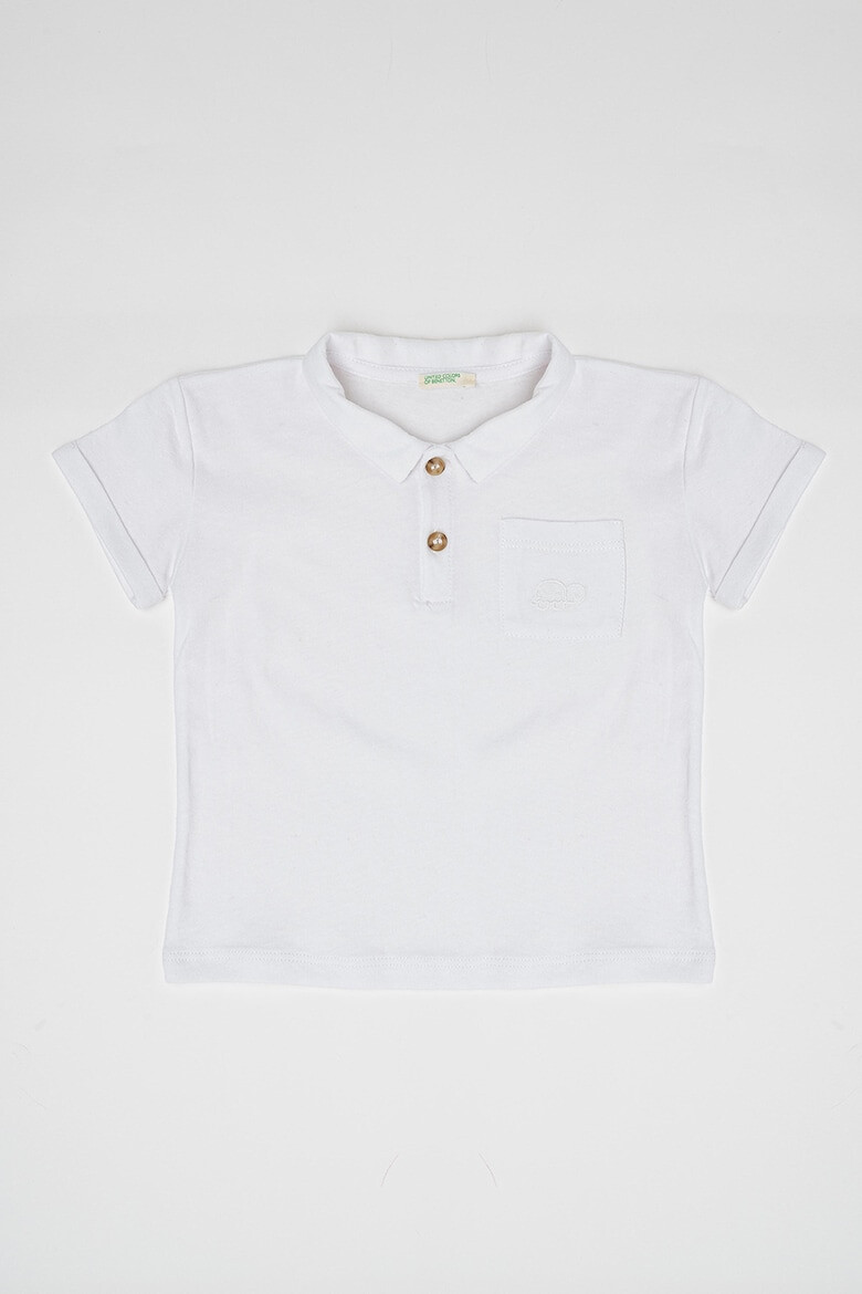 United Colors of Benetton Tricou polo din amestec de in - Pled.ro