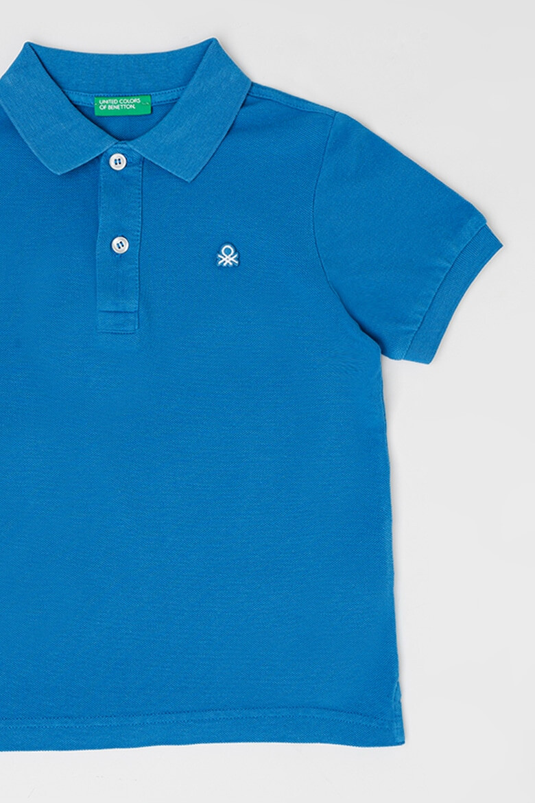 United Colors of Benetton Tricou polo din bumbac pique cu logo - Pled.ro