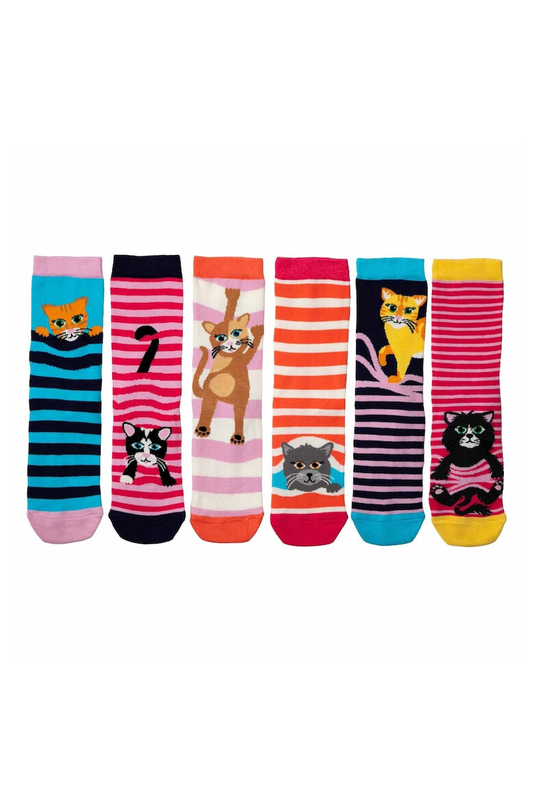 United OddSocks Set de sosete cu imprimeu personalizat - 6 piese - Pled.ro