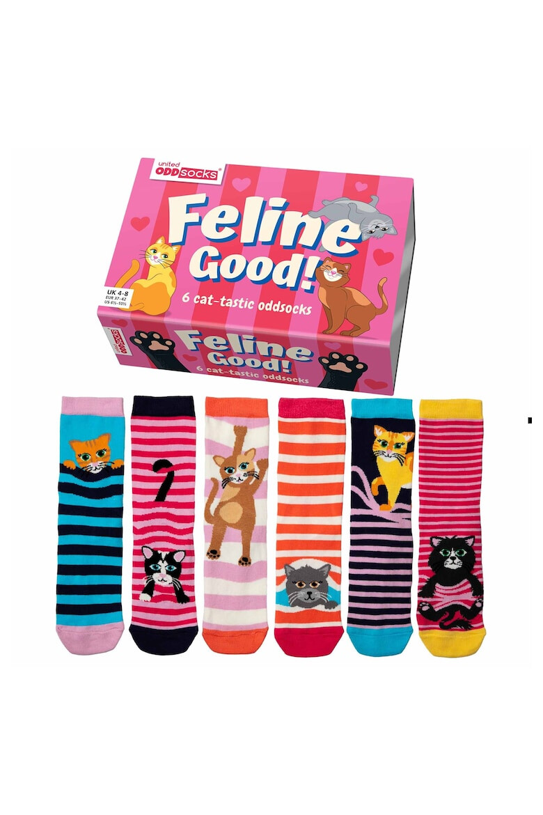 United OddSocks Set de sosete cu imprimeu personalizat - 6 piese - Pled.ro