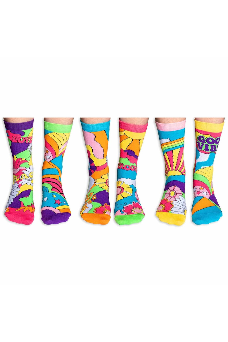 United OddSocks Set de sosete cu imprimeu personalizat - 6 piese - Pled.ro