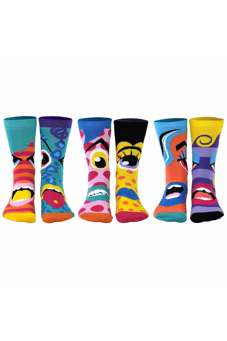 United OddSocks Set de sosete cu imprimeu personalizat - 6 piese - Pled.ro