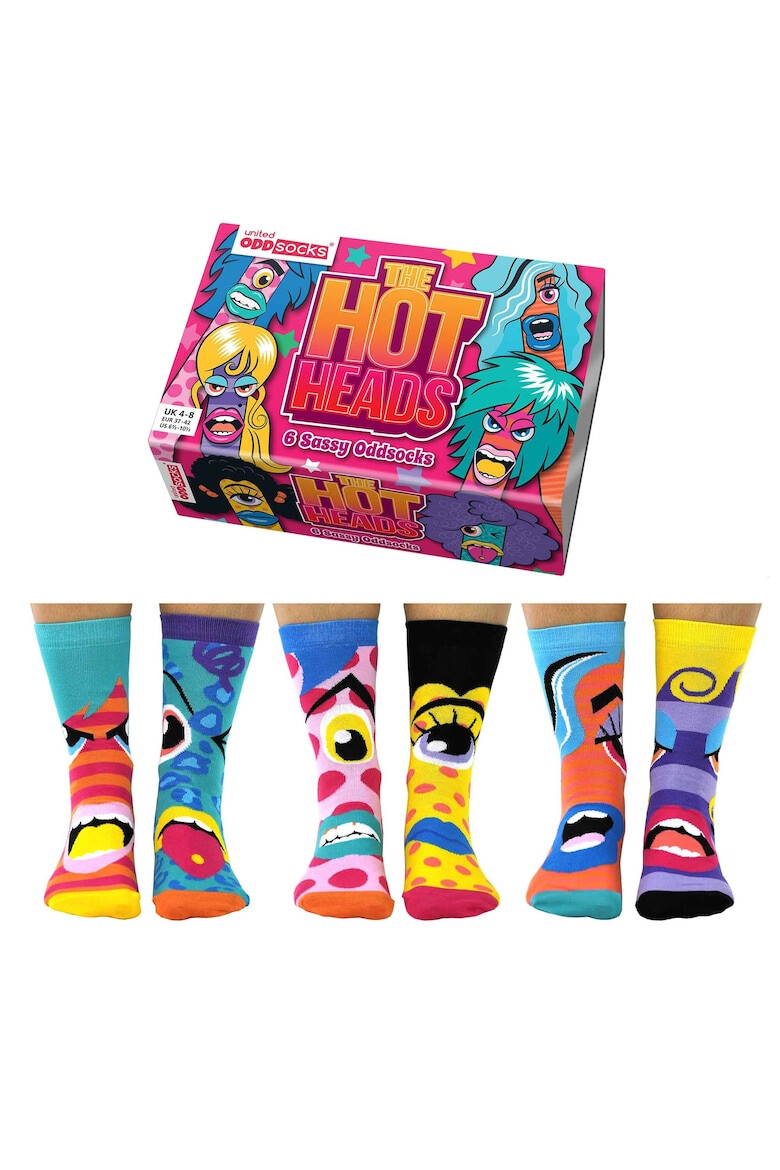 United OddSocks Set de sosete cu imprimeu personalizat - 6 piese - Pled.ro