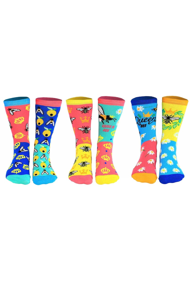 United OddSocks Set de sosete cu imprimeu personalizat - 6 piese - Pled.ro