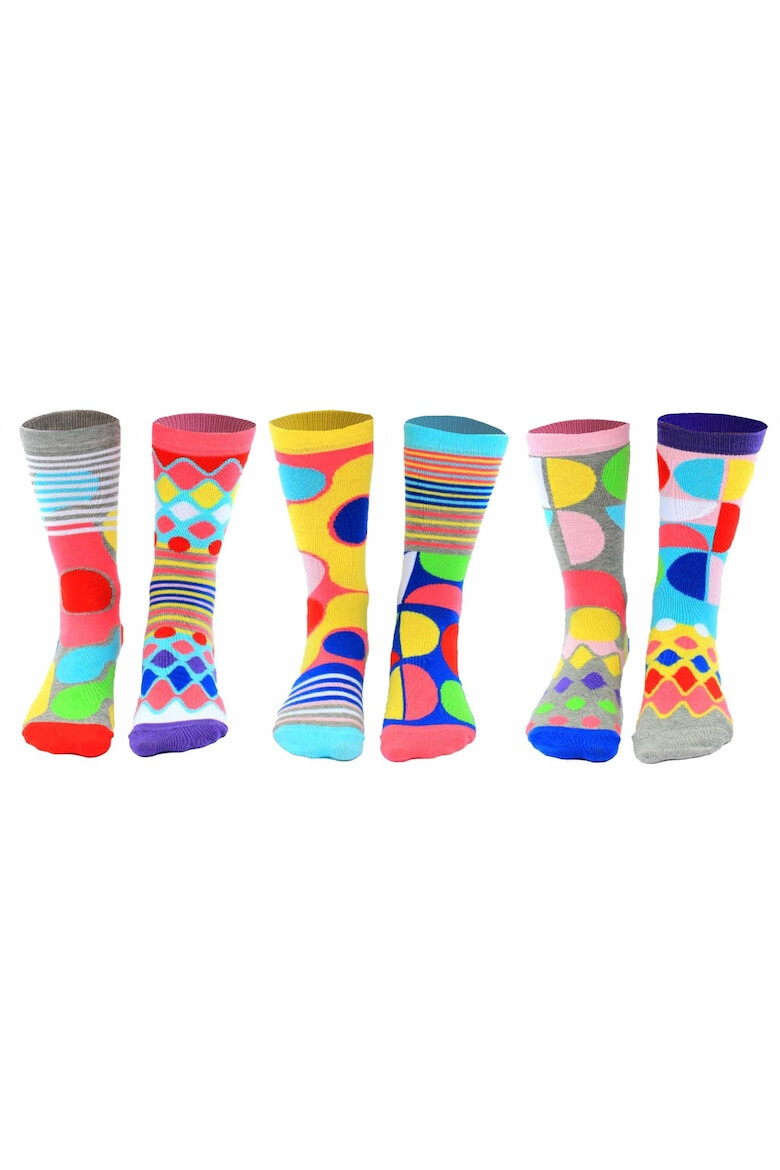 United OddSocks Set de sosete cu imprimeu personalizat - 6 piese - Pled.ro