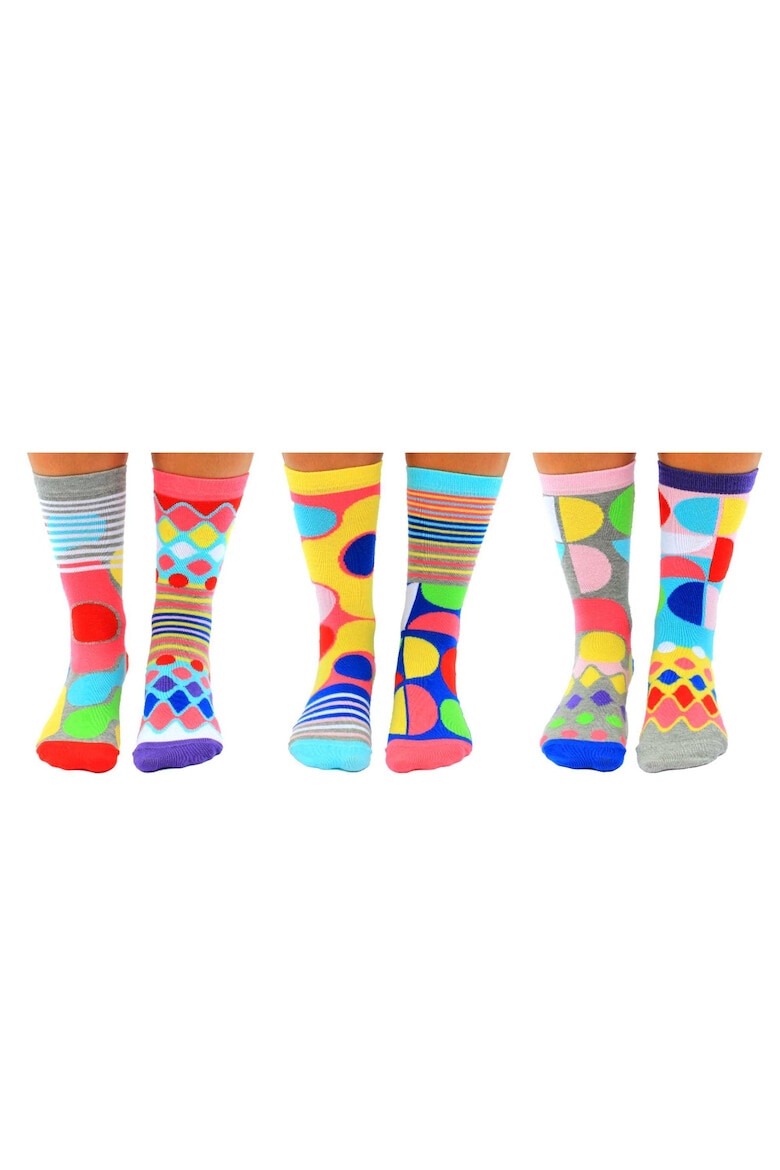 United OddSocks Set de sosete cu imprimeu personalizat - 6 piese - Pled.ro