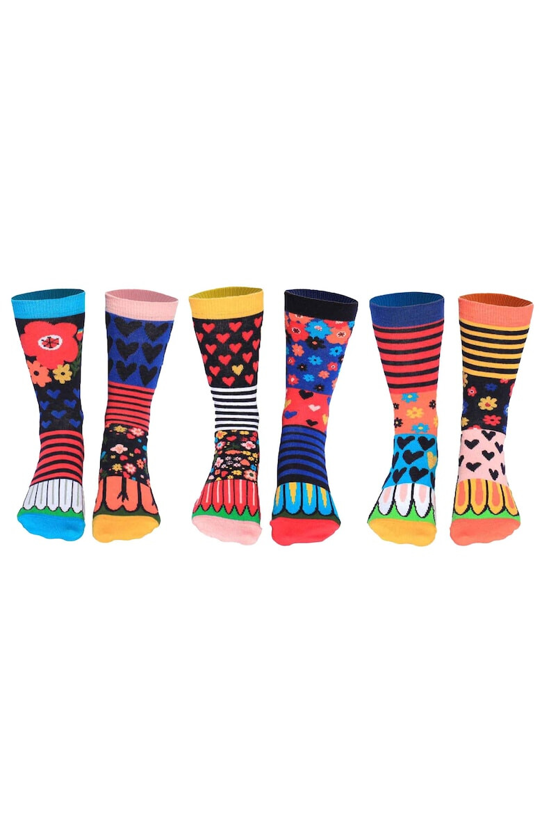 United OddSocks Set de sosete cu imprimeu personalizat - 6 piese - Pled.ro