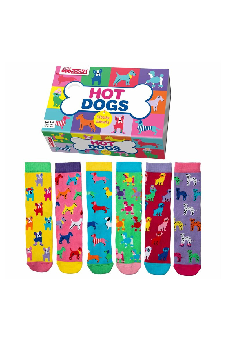 United OddSocks Set de sosete cu imprimeu personalizat - 6 piese - Pled.ro