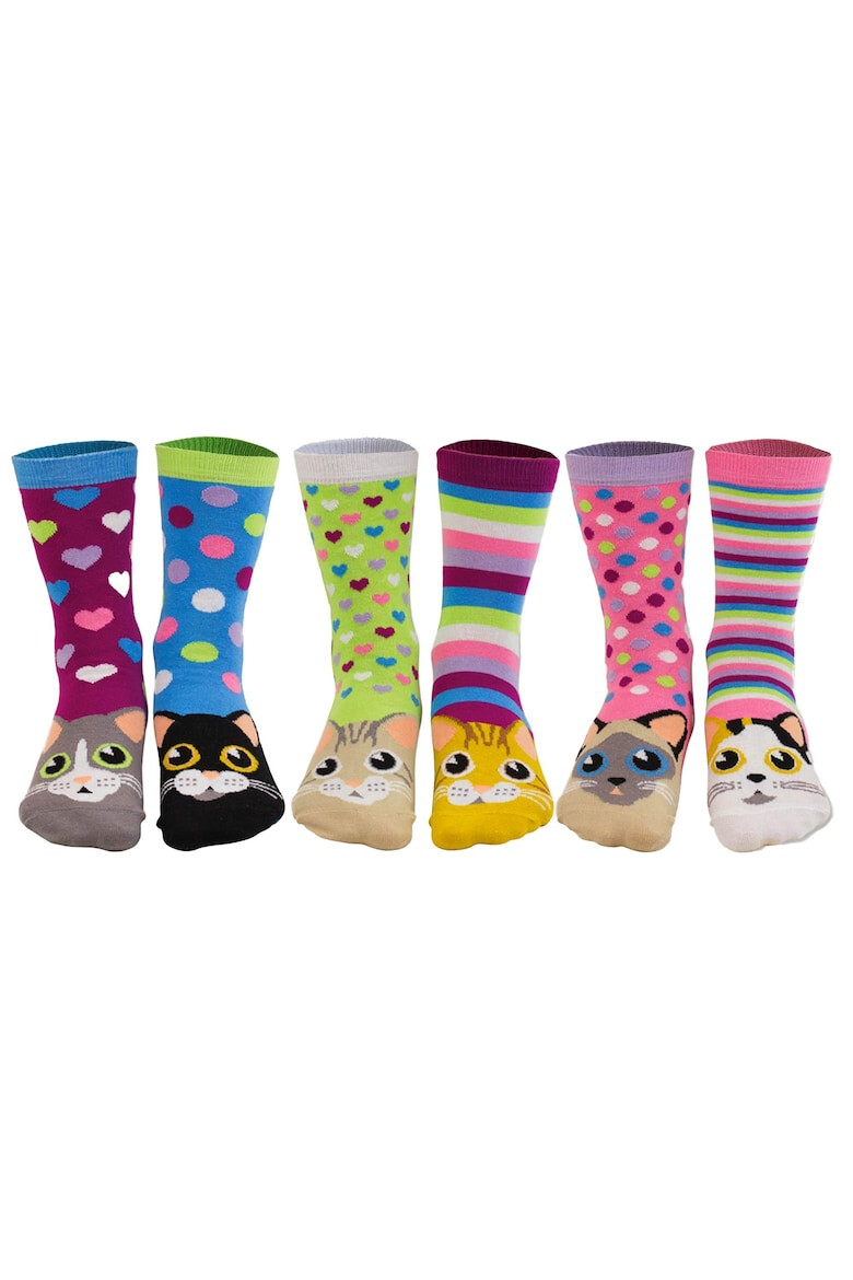 United OddSocks Set de sosete cu imprimeu personalizat - 6 piese - Pled.ro