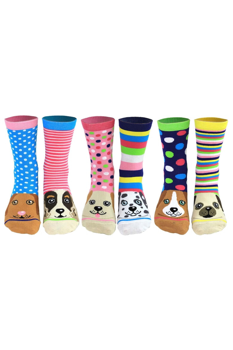 United OddSocks Set de sosete cu imprimeu personalizat - 6 piese - Pled.ro