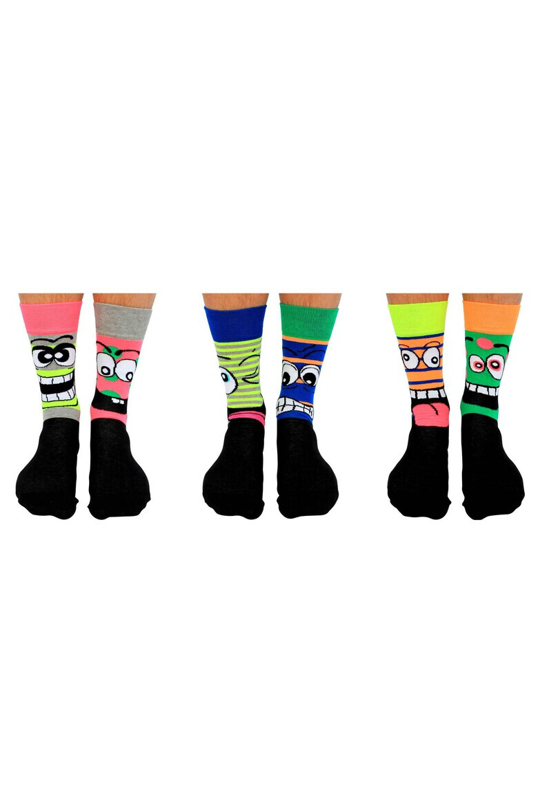 United OddSocks Set de sosete lungi cu imprimeu - 3 perechi - Pled.ro