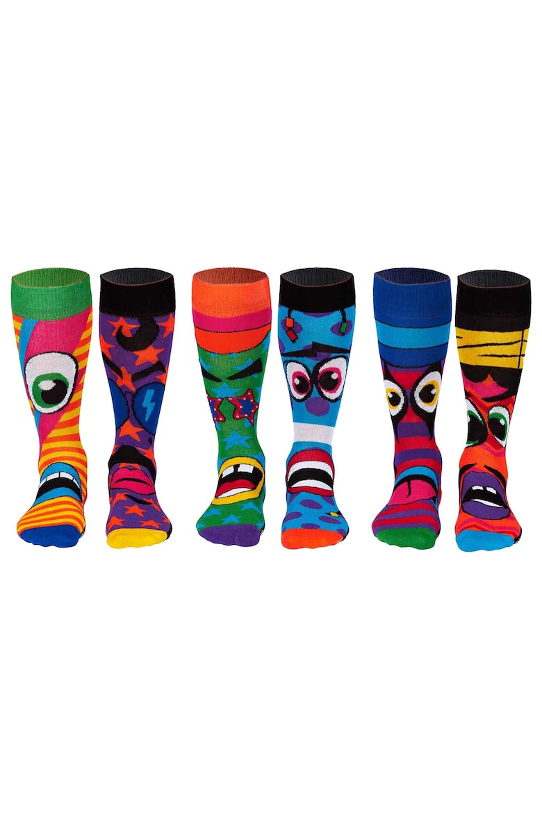 United OddSocks Set de sosete lungi cu imprimeu - 6 piese - Pled.ro