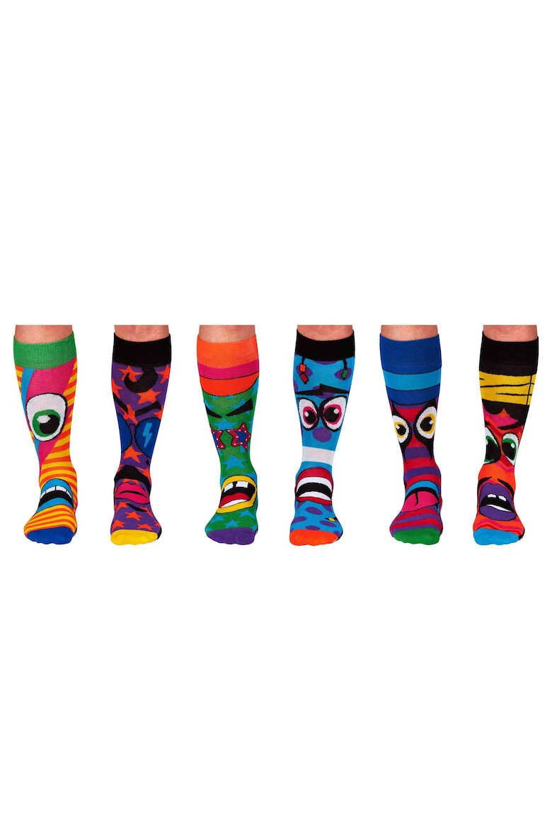 United OddSocks Set de sosete lungi cu imprimeu - 6 piese - Pled.ro