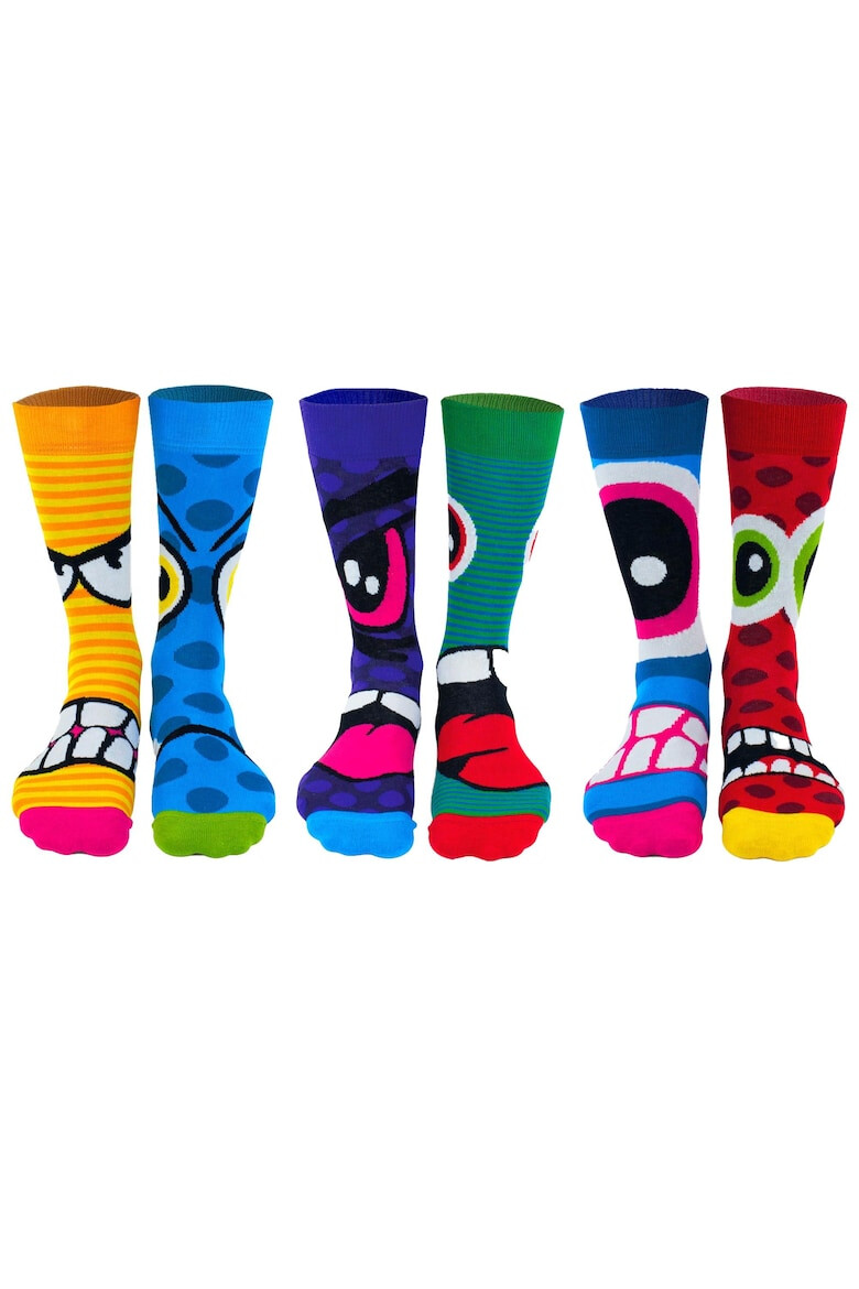 United OddSocks Set de sosete lungi cu imprimeu - 6 piese - Pled.ro