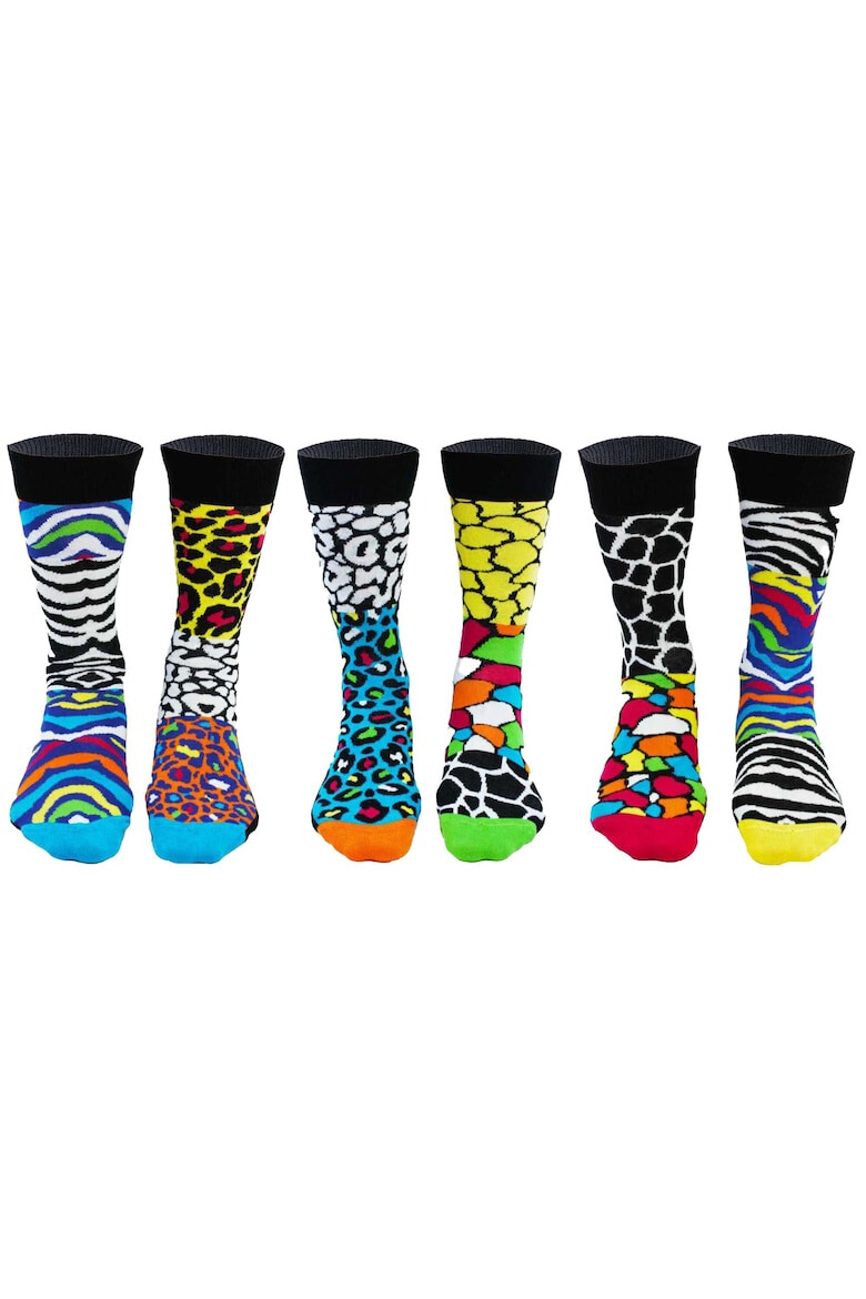 United OddSocks Set de sosete lungi cu imprimeu - 6 piese - Pled.ro