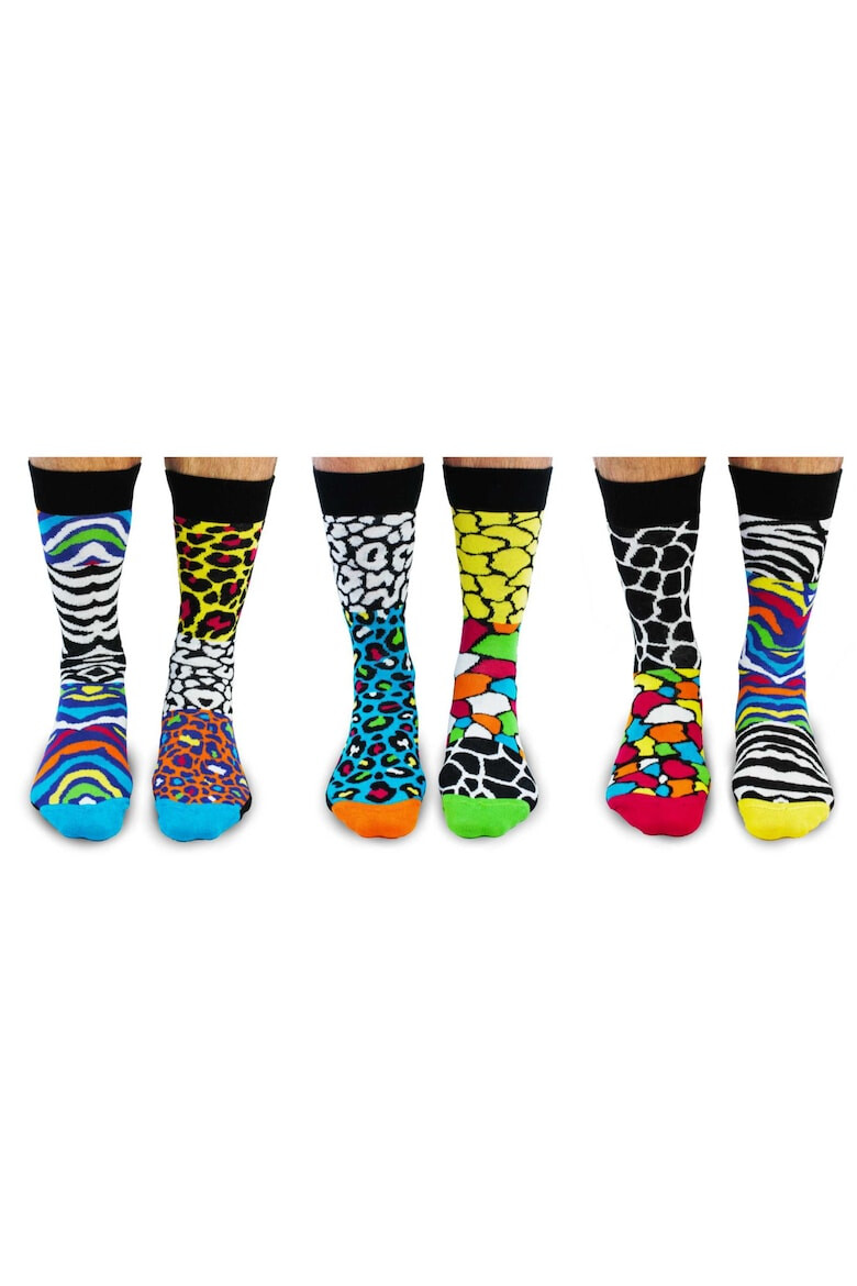 United OddSocks Set de sosete lungi cu imprimeu - 6 piese - Pled.ro