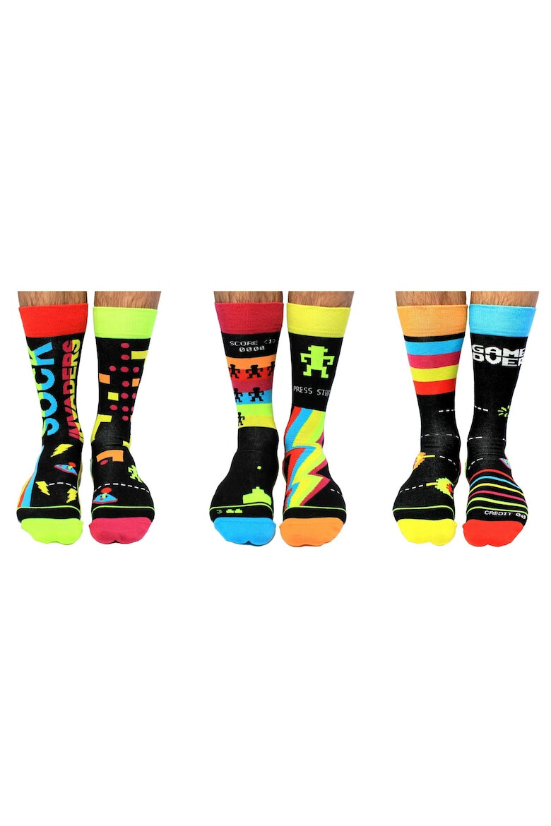 United OddSocks Set de sosete lungi cu imprimeu - 6 piese - Pled.ro