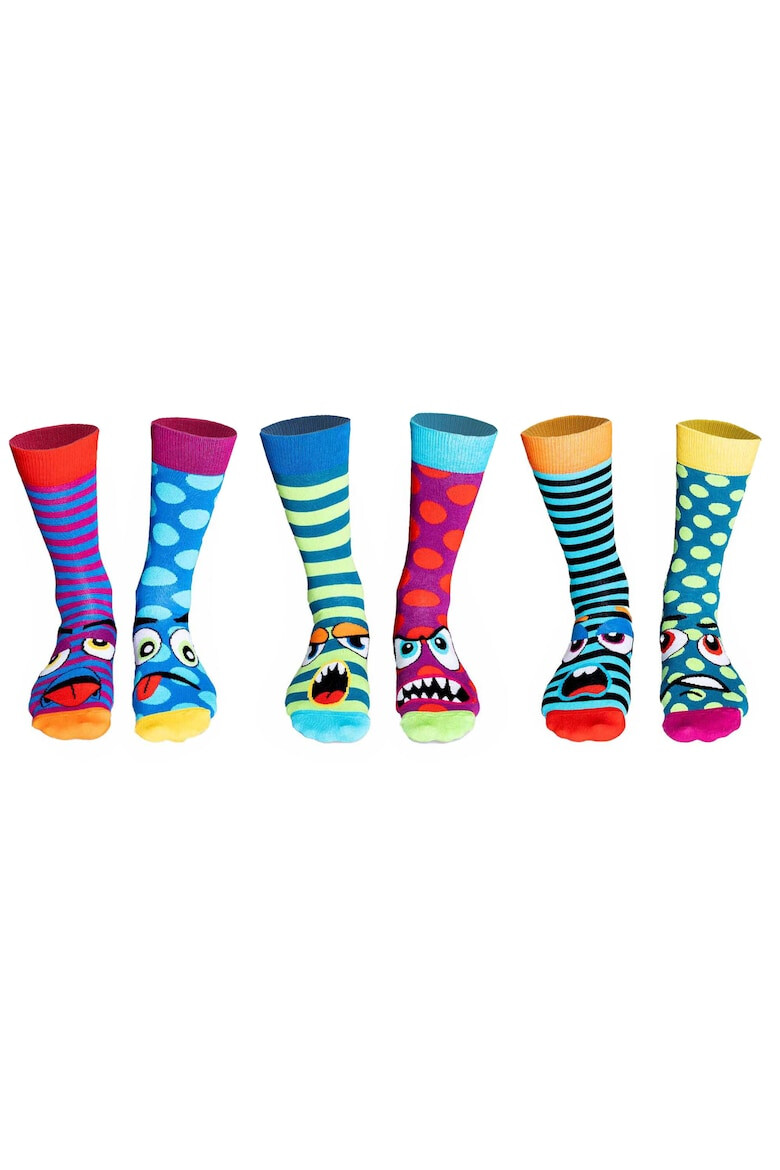 United OddSocks Set de sosete lungi cu imprimeu - 6 piese - Pled.ro