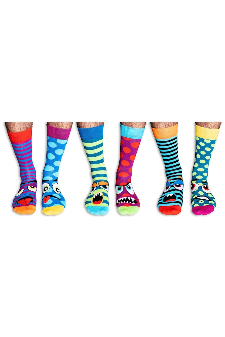 United OddSocks Set de sosete lungi cu imprimeu - 6 piese - Pled.ro