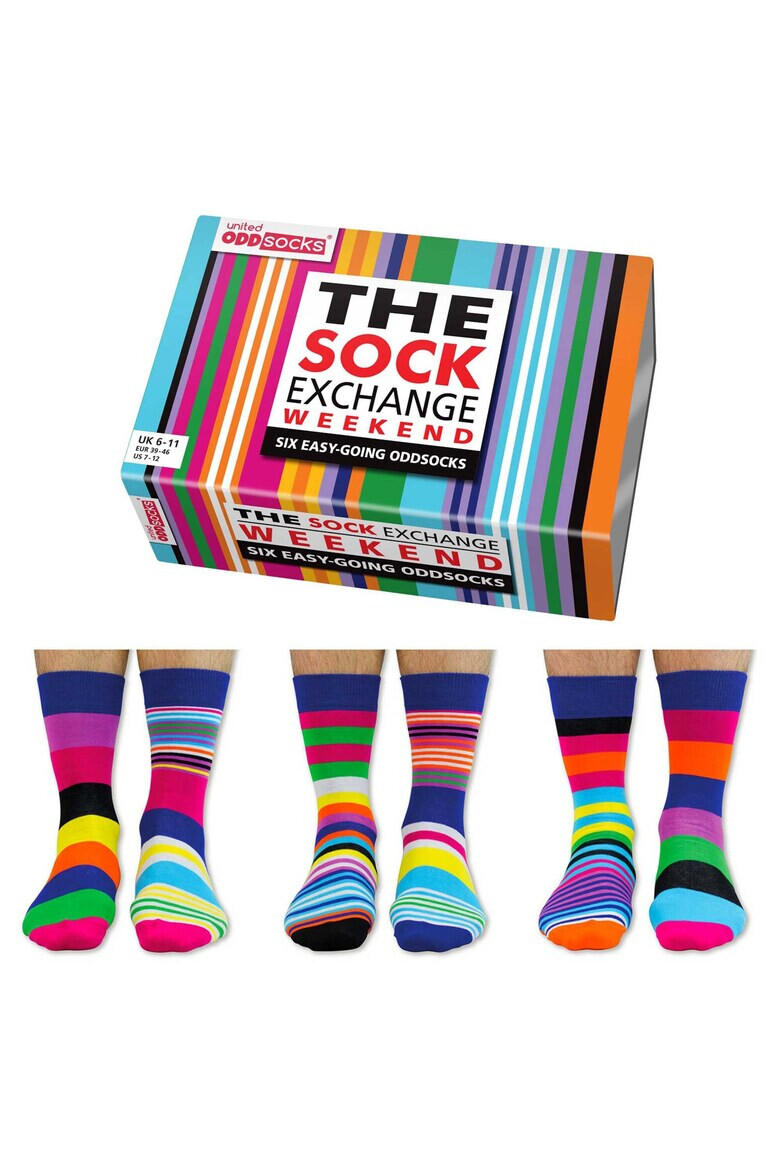 United OddSocks Set de sosete lungi cu imprimeu - 6 piese - Pled.ro